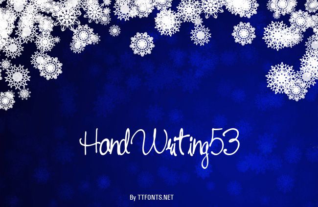 HandWriting53 example